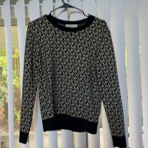 Michael Kors black and gold long sleeve logo sweatshirt